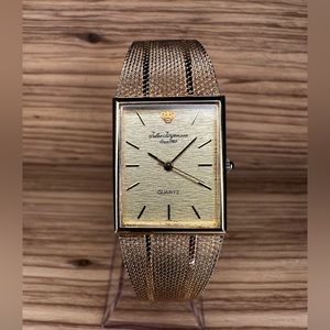 Jules Jurgenson gold dress watch